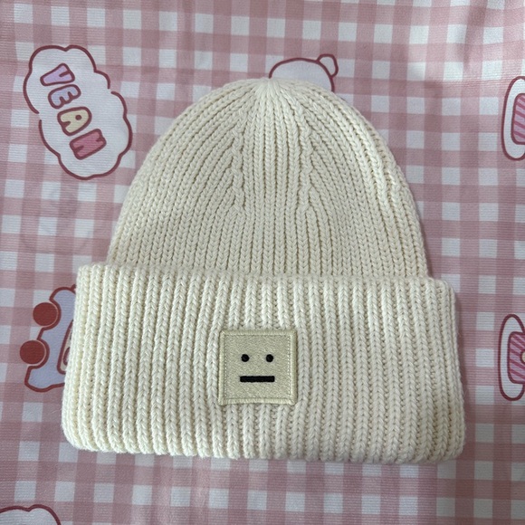 Acne Studios Other - Acne Studios Knit Beanie White